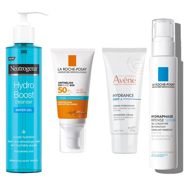 مجموعة "هيدرا-قلو" للترطيب العميق والنضارة (4 منتجات)