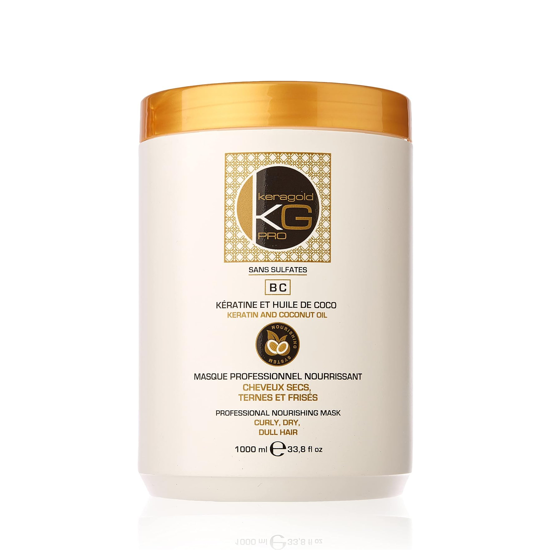 ماسك احترافي بالكيراتين وزيت جوز الهند