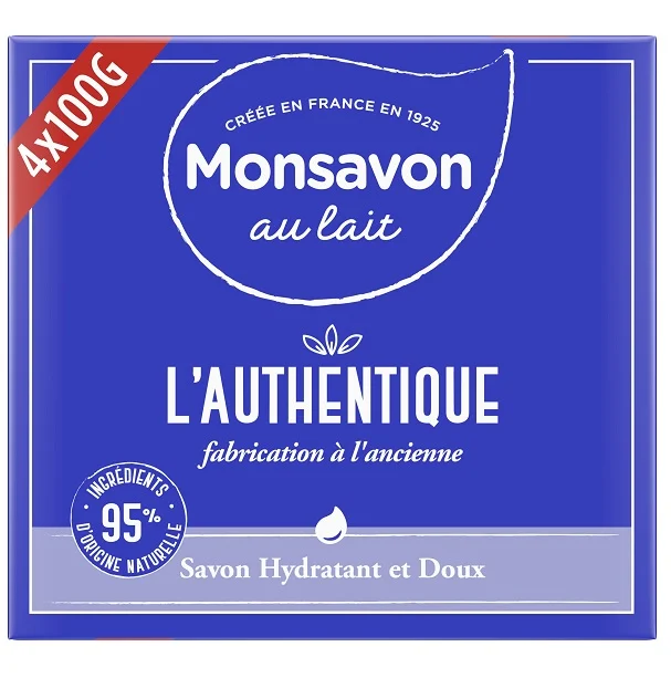 4 قطع صابون مونسافون بالحليب