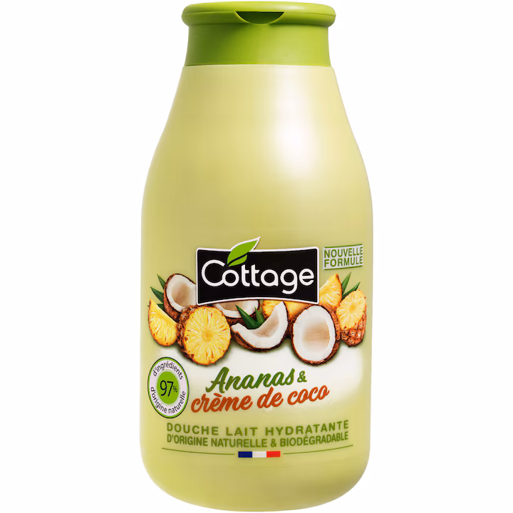 Lait de bain à l'ananas et à la crème de coco